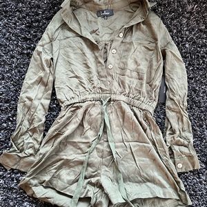 Lulus | Olive Green | Button Up Romper | Tags on | Size S